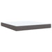 Pat box spring cu saltea, gri, 180x200 cm, piele ecologică - WALTI WALTI
