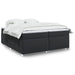Pat box spring cu saltea, negru, 200x200 cm, piele ecologică - WALTI WALTI