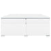 Pat box spring cu saltea, alb, 200x200 cm, piele ecologică - WALTI WALTI