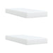 Pat box spring cu saltea, alb, 200x200 cm, piele ecologică - WALTI WALTI