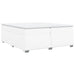Pat box spring cu saltea, alb, 200x200 cm, piele ecologică - WALTI WALTI