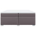 Pat continental cu saltea, gri, 200x200 cm, piele ecologică - WALTI WALTI