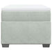Pat continental cu saltea, gri deschis, 80x200 cm, catifea - WALTI WALTI