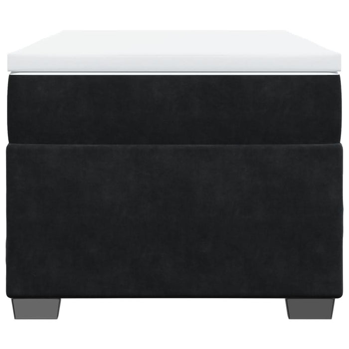 Pat box spring cu saltea, negru, 80x200 cm, catifea - WALTI WALTI