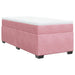 Pat box spring cu saltea, roz, 80x200 cm, catifea - WALTI WALTI