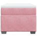 Pat box spring cu saltea, roz, 80x200 cm, catifea - WALTI WALTI