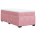Pat box spring cu saltea, roz, 80x200 cm, catifea - WALTI WALTI