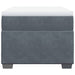 Pat box spring cu saltea, gri închis, 90x190 cm, catifea - WALTI WALTI