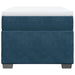 Pat box spring cu saltea, albastru închis, 90x190 cm, catifea - WALTI WALTI