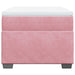 Pat box spring cu saltea, roz, 90x190 cm, catifea - WALTI WALTI