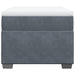 Pat box spring cu saltea, gri închis, 90x200 cm, catifea - WALTI WALTI