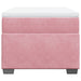 Pat box spring cu saltea, roz, 90x200 cm, catifea - WALTI WALTI