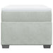 Pat box spring cu saltea, gri deschis, 100x200 cm, catifea - WALTI WALTI