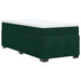 Pat box spring cu saltea, verde închis, 100x200 cm, catifea - WALTI WALTI