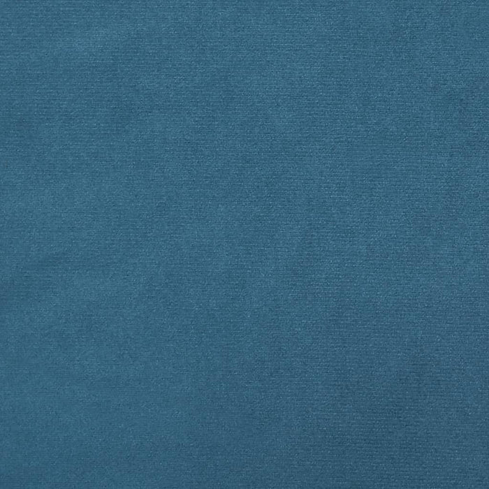 Pat box spring cu saltea, albastru închis, 100x200 cm, catifea - WALTI WALTI
