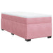 Pat box spring cu saltea, roz, 100x200 cm, catifea - WALTI WALTI