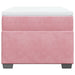 Pat box spring cu saltea, roz, 100x200 cm, catifea - WALTI WALTI