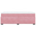Pat box spring cu saltea, roz, 100x200 cm, catifea - WALTI WALTI