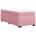 Pat box spring cu saltea, roz, 100x200 cm, catifea - WALTI WALTI