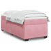 Pat box spring cu saltea, roz, 100x200 cm, catifea - WALTI WALTI