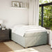 Pat box spring cu saltea, gri deschis, 120x190 cm, catifea - WALTI WALTI