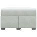 Pat box spring cu saltea, gri deschis, 120x190 cm, catifea - WALTI WALTI