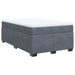 Pat box spring cu saltea, gri închis, 120x190 cm, catifea - WALTI WALTI