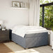 Pat box spring cu saltea, gri închis, 120x190 cm, catifea - WALTI WALTI
