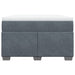 Pat box spring cu saltea, gri închis, 120x190 cm, catifea - WALTI WALTI