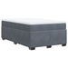 Pat box spring cu saltea, gri închis, 120x190 cm, catifea - WALTI WALTI
