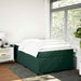 Pat box spring cu saltea, verde închis, 120x190 cm, catifea - WALTI WALTI