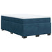 Pat box spring cu saltea, albastru închis, 120x190 cm, catifea - WALTI WALTI