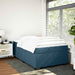 Pat box spring cu saltea, albastru închis, 120x190 cm, catifea - WALTI WALTI