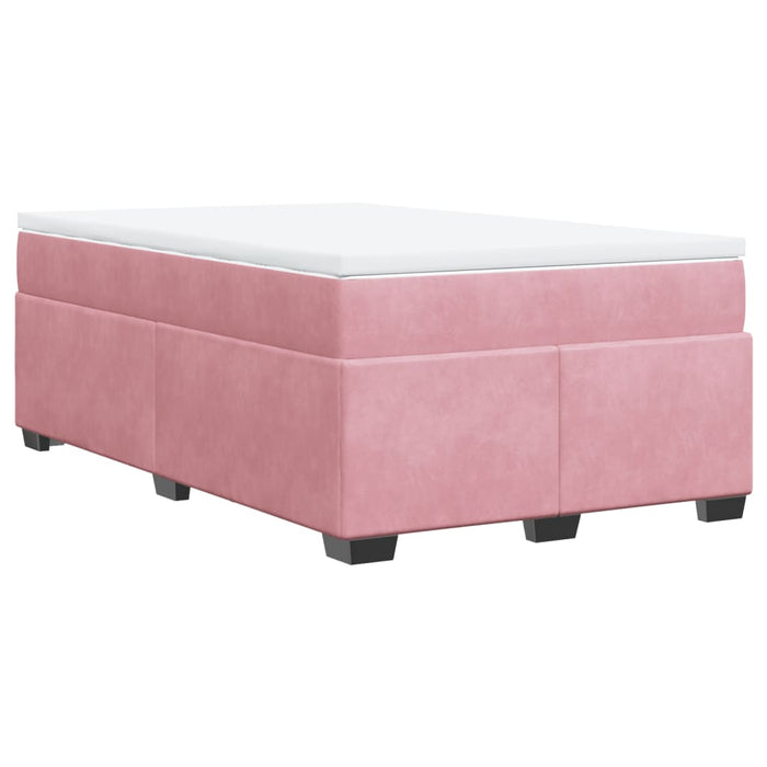 Pat box spring cu saltea, negru, 120x190 cm, catifea - WALTI WALTI
