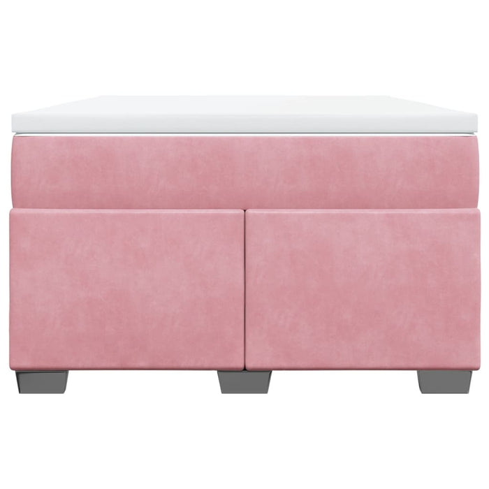 Pat box spring cu saltea, negru, 120x190 cm, catifea - WALTI WALTI