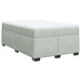 Pat continental cu saltea, gri deschis, 120x200 cm, catifea - WALTI WALTI