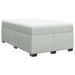 Pat continental cu saltea, gri deschis, 120x200 cm, catifea - WALTI WALTI