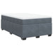 Pat box spring cu saltea, gri închis, 120x200 cm, catifea - WALTI WALTI