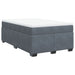 Pat box spring cu saltea, gri închis, 120x200 cm, catifea - WALTI WALTI
