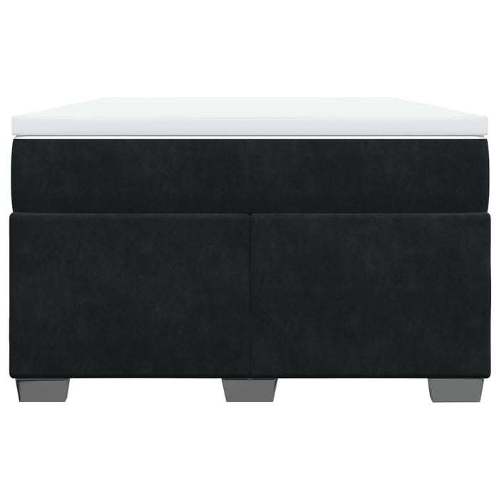 Pat box spring cu saltea, negru, 120x200 cm, catifea - WALTI WALTI