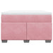 Pat box spring cu saltea, roz, 120x200 cm, catifea - WALTI WALTI