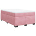 Pat box spring cu saltea, roz, 120x200 cm, catifea - WALTI WALTI
