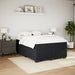 Pat box spring cu saltea, negru, 140x190 cm, catifea - WALTI WALTI