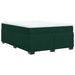 Pat box spring cu saltea, verde închis, 140x190 cm, catifea - WALTI WALTI