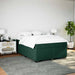 Pat box spring cu saltea, verde închis, 140x190 cm, catifea - WALTI WALTI