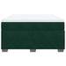 Pat box spring cu saltea, verde închis, 140x190 cm, catifea - WALTI WALTI