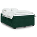 Pat box spring cu saltea, verde închis, 140x190 cm, catifea - WALTI WALTI