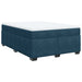 Pat box spring cu saltea, albastru închis, 140x190 cm, catifea - WALTI WALTI