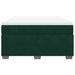 Pat box spring cu saltea, verde închis, 140x200 cm, catifea - WALTI WALTI