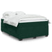 Pat box spring cu saltea, verde închis, 140x200 cm, catifea - WALTI WALTI